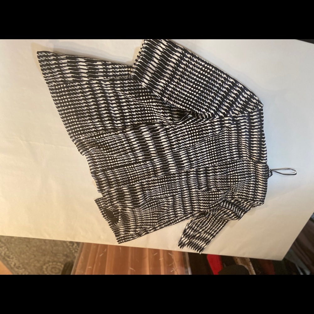 Perceptions Patterned Blazer With Shoulder Pads - image 6